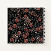 ヴィンテージダスティバラアライグマ ノートブック (裏面)