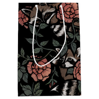 ヴィンテージダスティバラアライグマ ミディアムペーパーバッグ