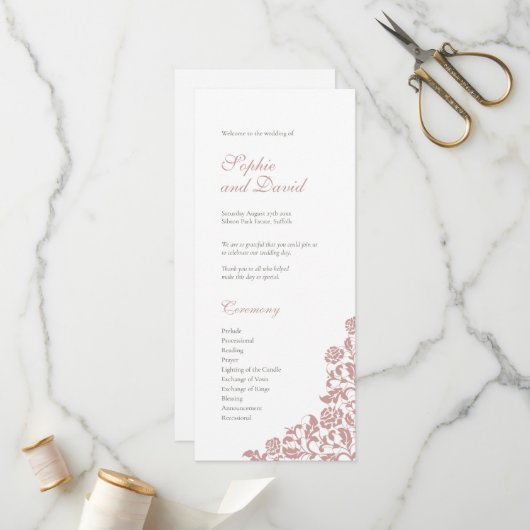 ヴィンテージダスティバラピンクレ結婚ース プログラム (正面/裏面インサイチュ)