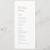 ヴィンテージダスティバラピンクレ結婚ース プログラム (裏面)