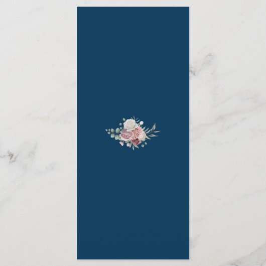 ヴィンテージダスティバラフローラオン海軍結婚ズ メニュー (裏面)