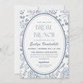 ヴィンテージダスティブルートイレチノワセリーブライダルシャワー 招待状 (正面)