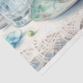 ヴィンテージダスティブルーフローラティーパーティーティッシュペーパー 薄葉紙 (詳細)