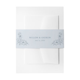 ヴィンテージダスティブルーベリーバンド 招待状ベリーバンド