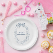 ヴィンテージダスティブルーボウブルーボウ ペーパープレート (パーティー)