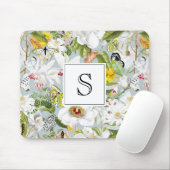 ヴィンテージダスティブルーマリポモノグラムのサマウスパッド マウスパッド (マウス)