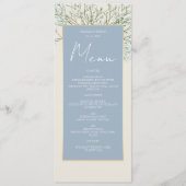 ヴィンテージダスティブルー結婚ズ メニュー (正面)