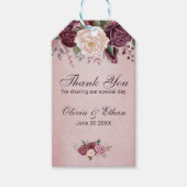 ヴィンテージダスティローズブーケ ギフトタグ (正面)