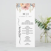 ヴィンテージダスティーバラピーチフローラ結婚ズ メニュー (スタンド正面)