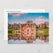 ヴィンテージダッカ・バングラデシュ旅行水の色ベンガル ポストカード (正面/裏面)