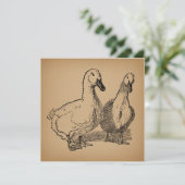 ヴィンテージダックアートツーダックスイラストレーション 招待状 (スタンド正面)