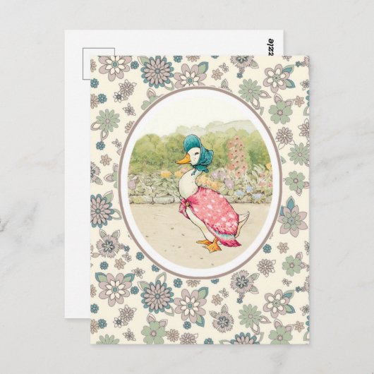 ヴィンテージダックイースターポストカード ポストカード (正面/裏面)