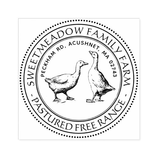 ヴィンテージダックエッグカートンファームスタンプハーフダース ラバースタンプ (インプリント)