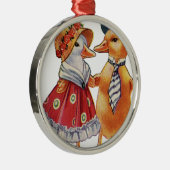 ヴィンテージダックカップル メタルオーナメント (右)