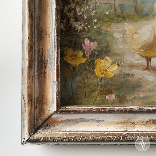 ヴィンテージダッククリングポートレート春ファームライフダック ポスター