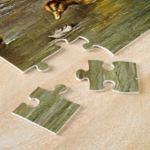 ヴィンテージダックスダックリングスファーム動物 ジグソーパズル (側面)