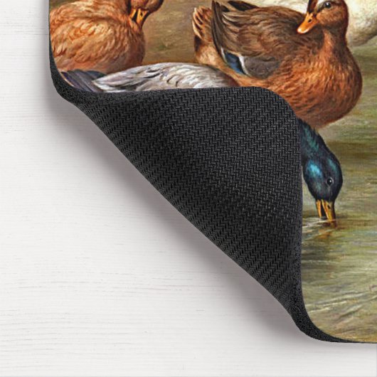 ヴィンテージダックスダックリングスファーム動物 マウスパッド (コーナー)