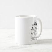 ヴィンテージダックデコイ狩り コーヒーマグカップ (正面右)