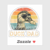 ヴィンテージダックパパダックラバーズダディーファーザーズデイ シール (シート)