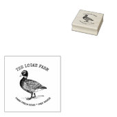 ヴィンテージダックファームハウスエッグカートンスタンプ ラバースタンプ (押印)