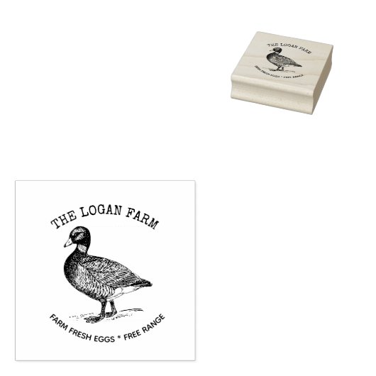 ヴィンテージダックファームハウスエッグカートンスタンプ ラバースタンプ (押印)