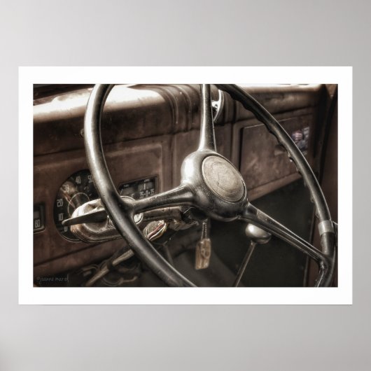 ヴィンテージダッシュボードポスタープリント ポスター (正面)