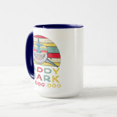 ヴィンテージダディーシャーク「ドゥードゥードゥー」 マグカップ (正面左)