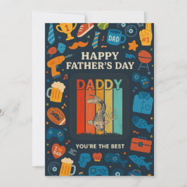 ヴィンテージダディ魚釣りユアザ最高のファーズデー 招待状