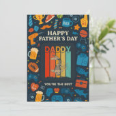 ヴィンテージダディ魚釣りユアザ最高のファーズデー 招待状 (スタンド正面)