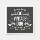 ヴィンテージダデカスタム時代 スタンダードカクテルナプキン (正面)