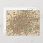 ヴィンテージダブリンの地図(1836年) ポストカード (正面/裏面)