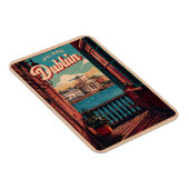 ヴィンテージダブリン市,アイルランド共和国の旅行ギフト マグネット (右側)