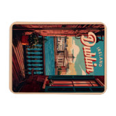 ヴィンテージダブリン市,アイルランド共和国の旅行ギフト マグネット (横)