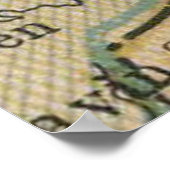 ヴィンテージダブリン・アイルランドの地図(1883) ポスター (角)