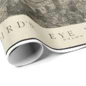 ヴィンテージダブリン・アイルランドの絵図（1890年） ラッピングペーパー (ロールコーナー)