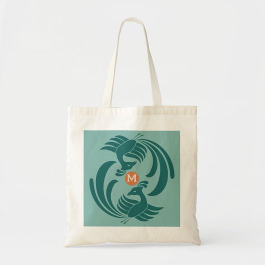 ヴィンテージダブルクレーングリーン トートバッグ (正面)