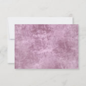 ヴィンテージダブルハートパープルウェディングRSVPカード 出欠カード (裏面)