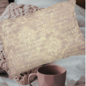 ヴィンテージダマスクとスクリプト金ゴールドとピンク動揺して アクセントクッション