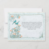 ヴィンテージダマスクの結婚式に関する情報（5時間365日） 招待状 (裏面)