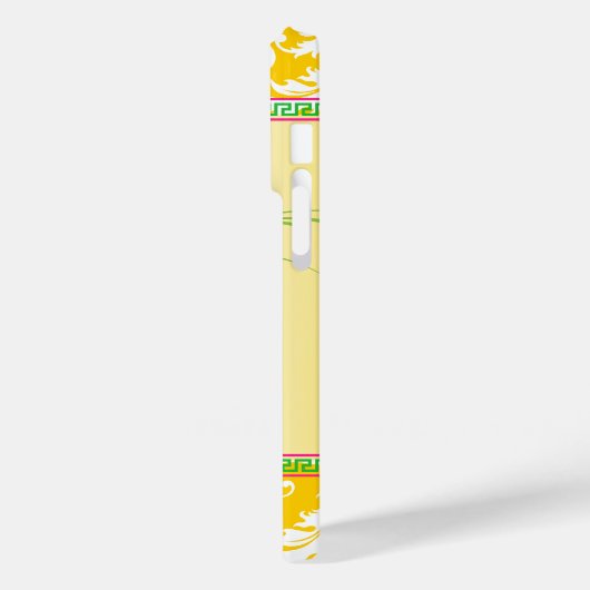 ヴィンテージダマスクアクアブルースワローバードバタフライ Case-Mate iPhoneケース (裏面 / 左)