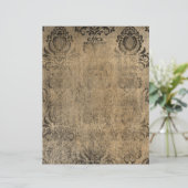 ヴィンテージダマスクグランジースクラップブック紙 (スタンド正面)