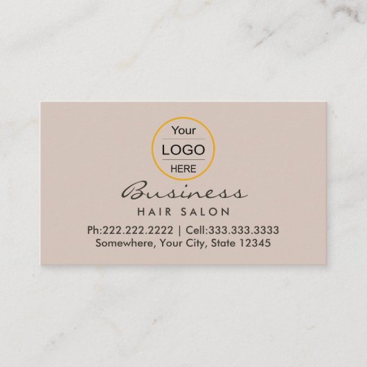 ヴィンテージダマスクサロン:美容師アポイントメント 予約カード (正面)