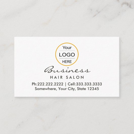 ヴィンテージダマスクサロン:美容師アポイントメント 予約カード (正面)