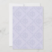 ヴィンテージダマスクバタフライガーデンブライダルシャワー 招待状 (裏面)