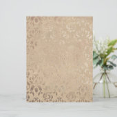 ヴィンテージダマスクパターン(の模様が)あるスクラップブック紙 (スタンド正面)