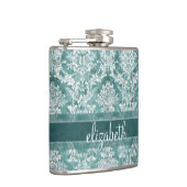 ヴィンテージダマスクパターン(グランジ仕上げ) フラスク (右)