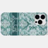 ヴィンテージダマスクパターン（グランジ仕上げ） Case-Mate iPhoneケース (裏面 (横))