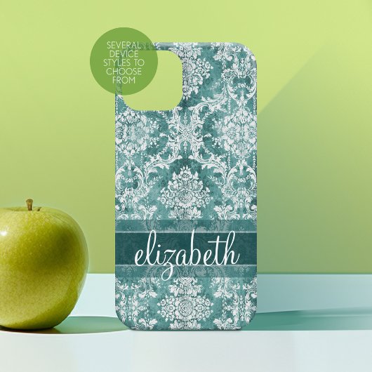 ヴィンテージダマスクパターン（グランジ仕上げ） Case-Mate iPhoneケース