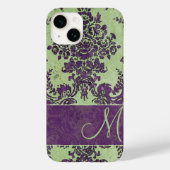 ヴィンテージダマスクパターン（モノグラム） Case-Mate iPhoneケース (裏面)