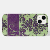 ヴィンテージダマスクパターン（モノグラム） Case-Mate iPhoneケース (裏面 (横))